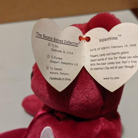 valentina beanie baby errors